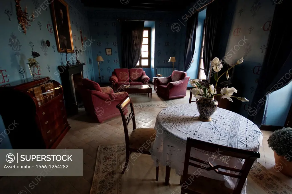 living room of Sant Salvador Hotel in Artˆ, Mallorca, Spain