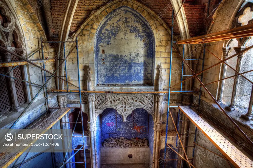 Villa Franco, abandoned building in Torrelodones, Madrid, Spain