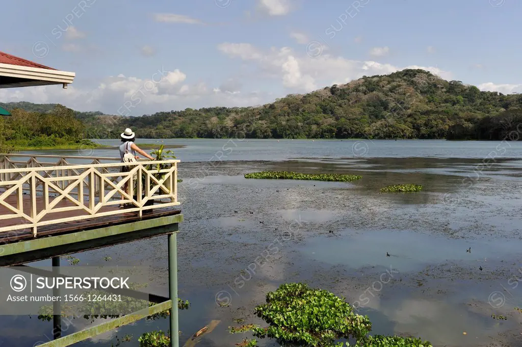 terrace of the restaurant Los Lagartos of Gamboa Resort on the Chagres River bank, Republic of Panama, Central America
