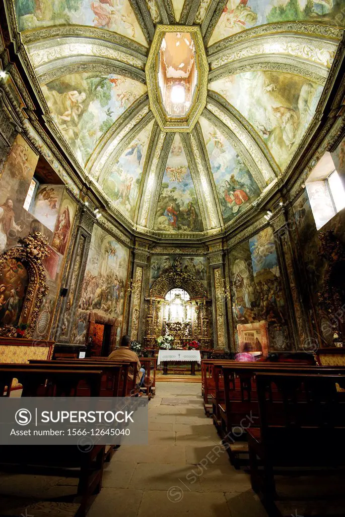 Cupola of the chapel of San Saturio in Soria capital city, Spain.