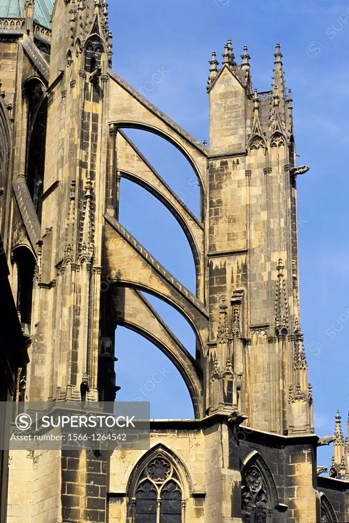 Saint-Etienne Cathedral, Metz, Moselle department, Lorraine region, France, Europe, architecture