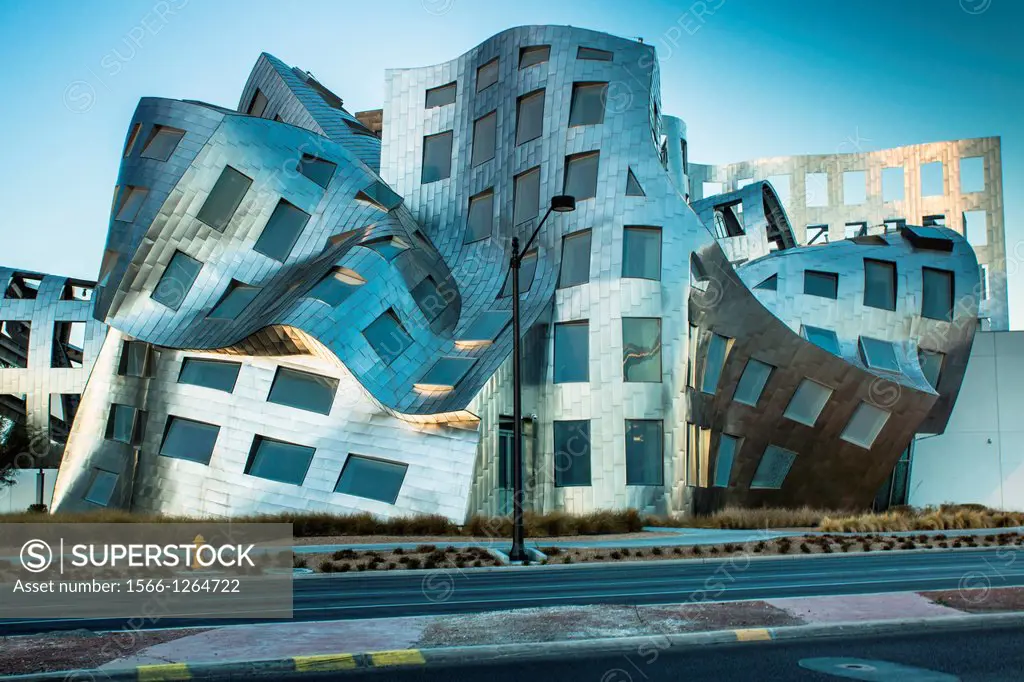Las Vegas, Nevada -January 20, 2013: The innovative, landmark Cleveland Clinic building designed by renown modernist architect Frank Gehry helps lead ...