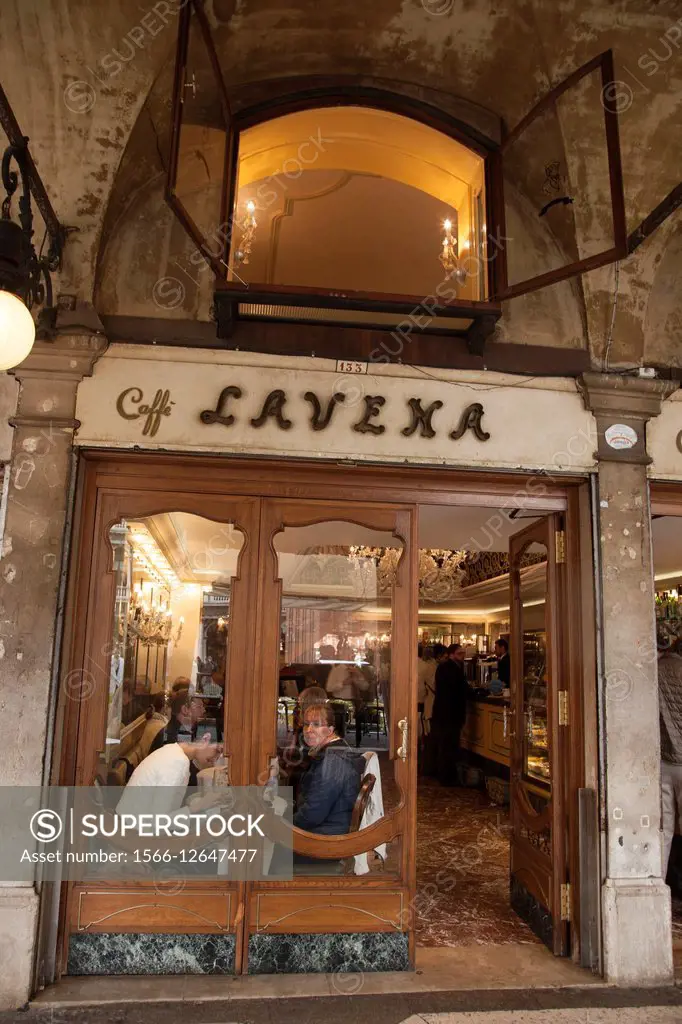 Cafe Lavena in San Marcos - St Marks Square, Venice, Italy.