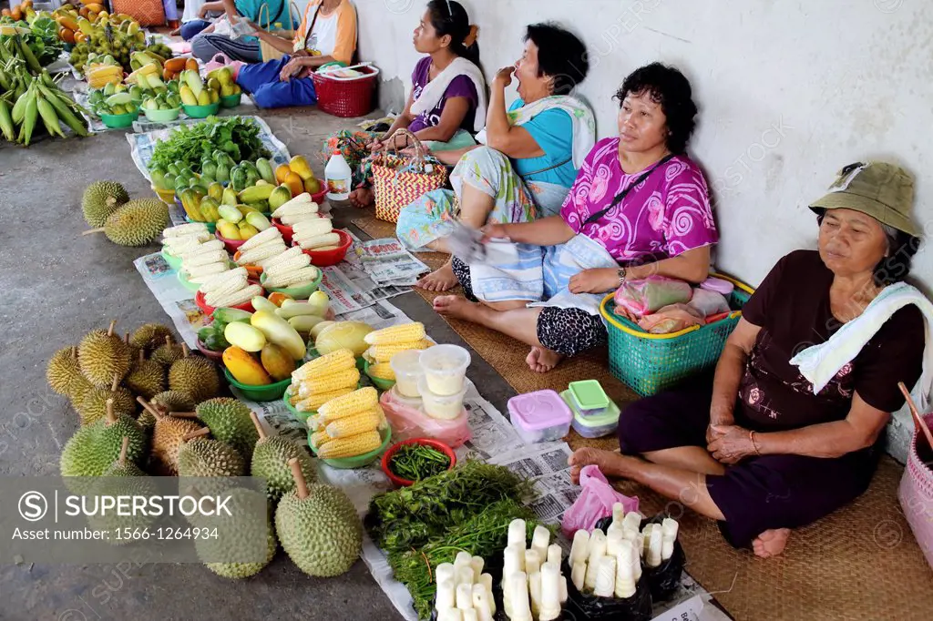 View of Local market in sarawak, Sri aman division, sarawak, malaysia, borneo