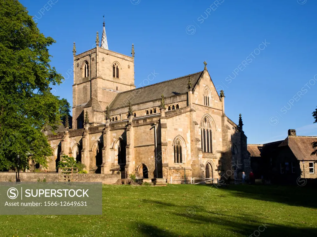 St Johns Parish Church on a SUmmer Evening at Knaresorough North Yorkshire England.