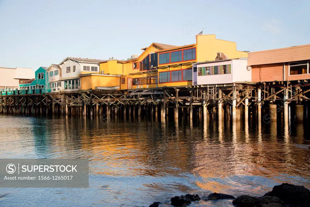 Old Fisherman`s Wharf in Monterey, California, United States of America, USA