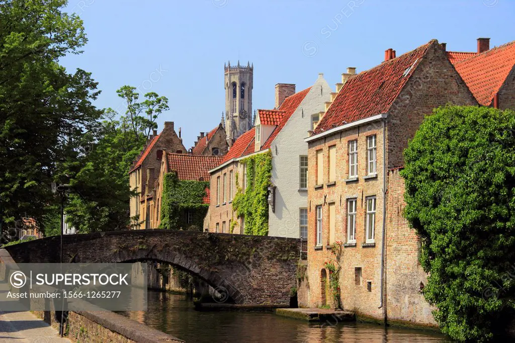 Groenerei Canal, Bruges, Flanders, Belgium