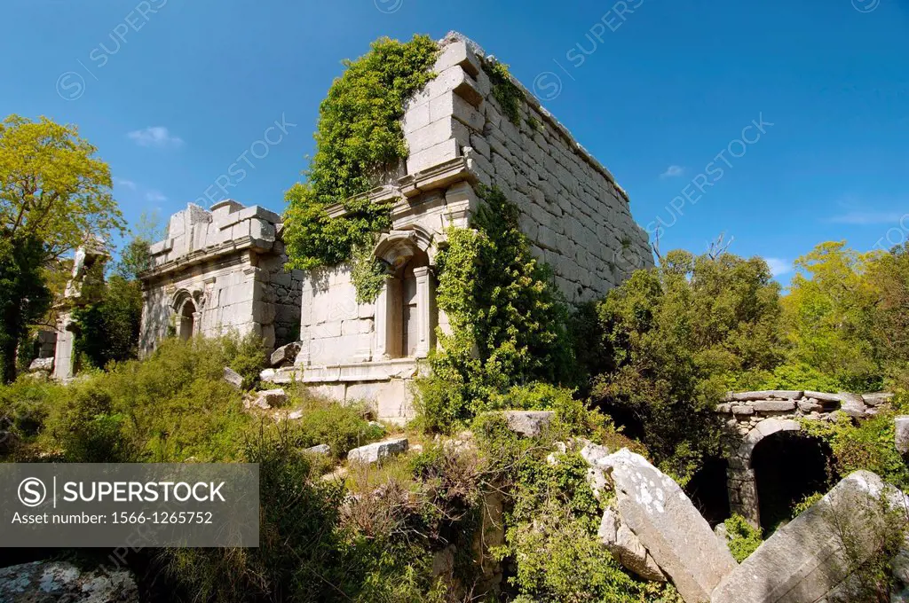 Antique city of Termesos Termessus Taurus Mountain, Turkey, Western Asia