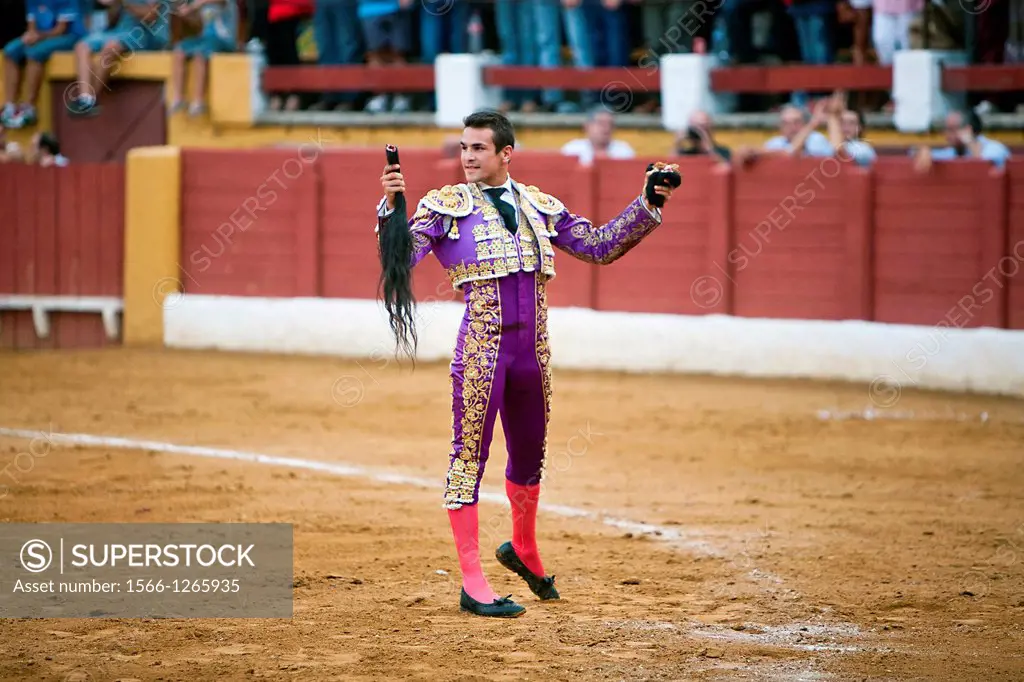 The Spanish bullfighter Jose maria Manzanares, Bullfight at Andujar bullring, Jaen, Spain, 11 September 2009