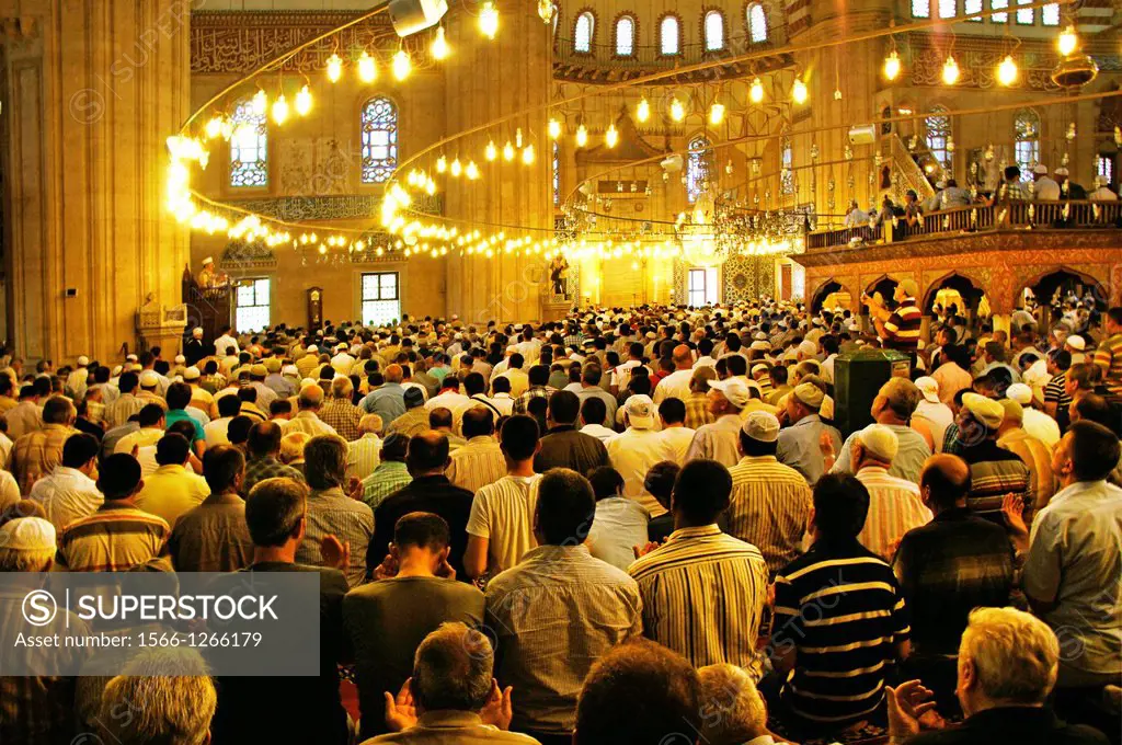 Friday pray at the Selimiye Camii mosque, Edirne, Thrace, Turkey