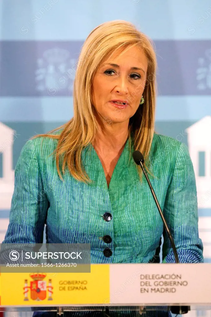 Cristina Cifuentes, delegate of the Government of Spain in Madrid  Madrid, 13/02/2012