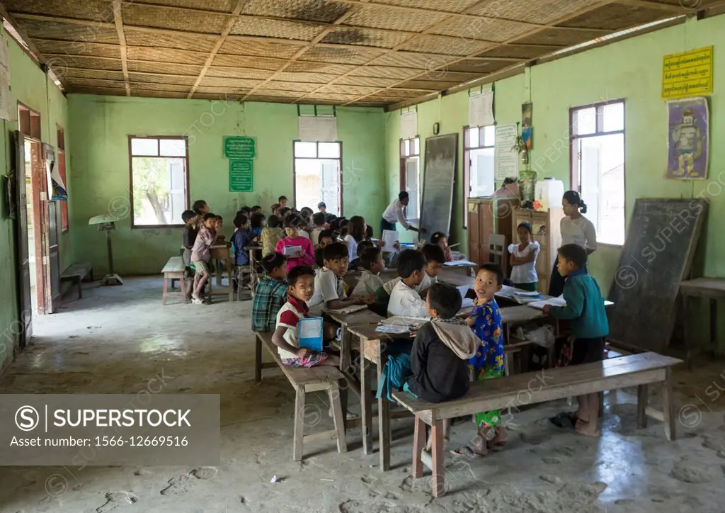 Children At School, Mrauk U, Myanmar.