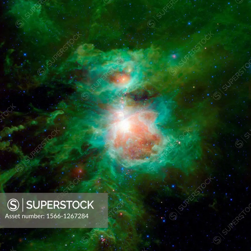 The Orion nebula is featured in this sweeping image from NASA's Wide-field Infrared Survey Explorer, or WISE. The constellation of Orion is prominent ...