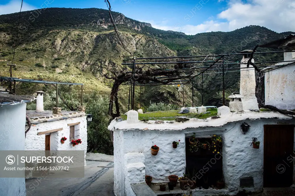 Architecture detail in Fondales, La Alpujarra, Granada province, Andalusia, Spain