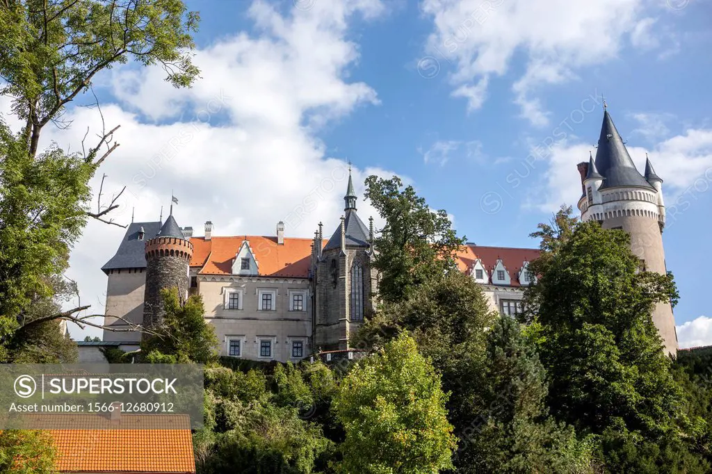 Zleby Castle in East Bohemia, Czech Republic.