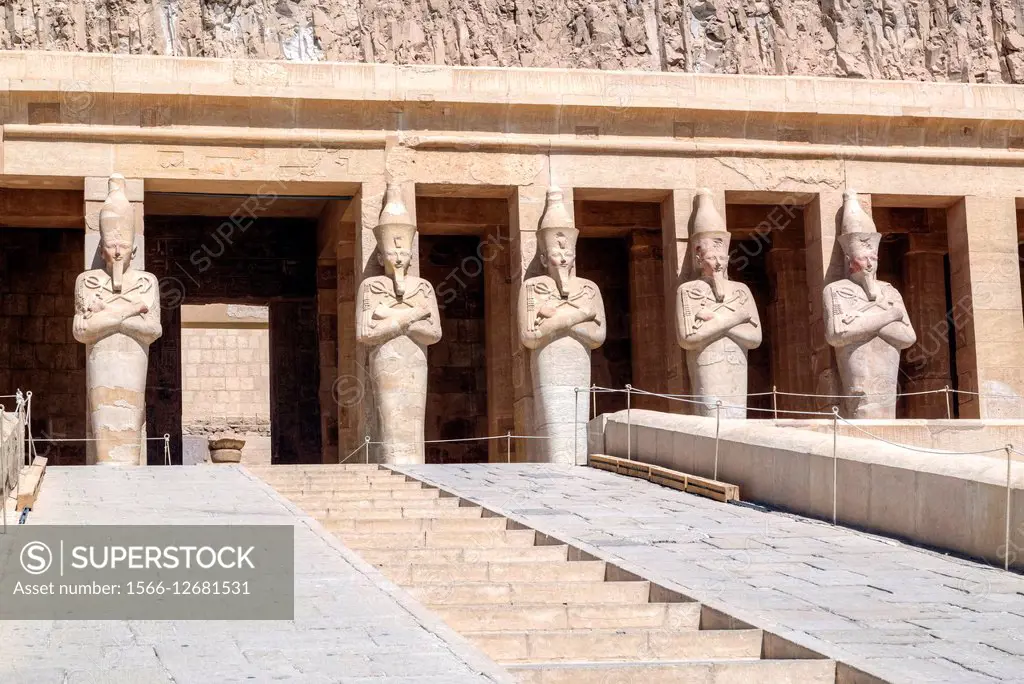 Mortuary Temple of Hatshepsut, Deir el-Bahari, Luxor, Egypt, Africa.