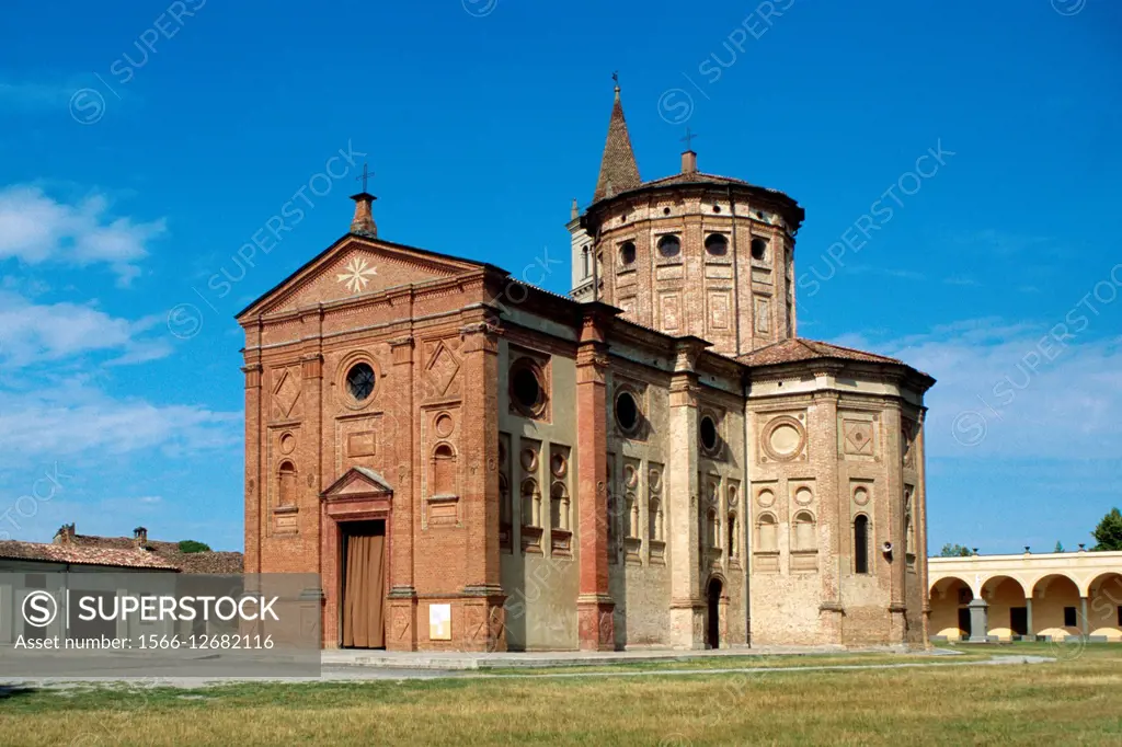 Italy, Lombardy, Castelleone, Santuario della Madonna della Misericordia, Sanctuary.