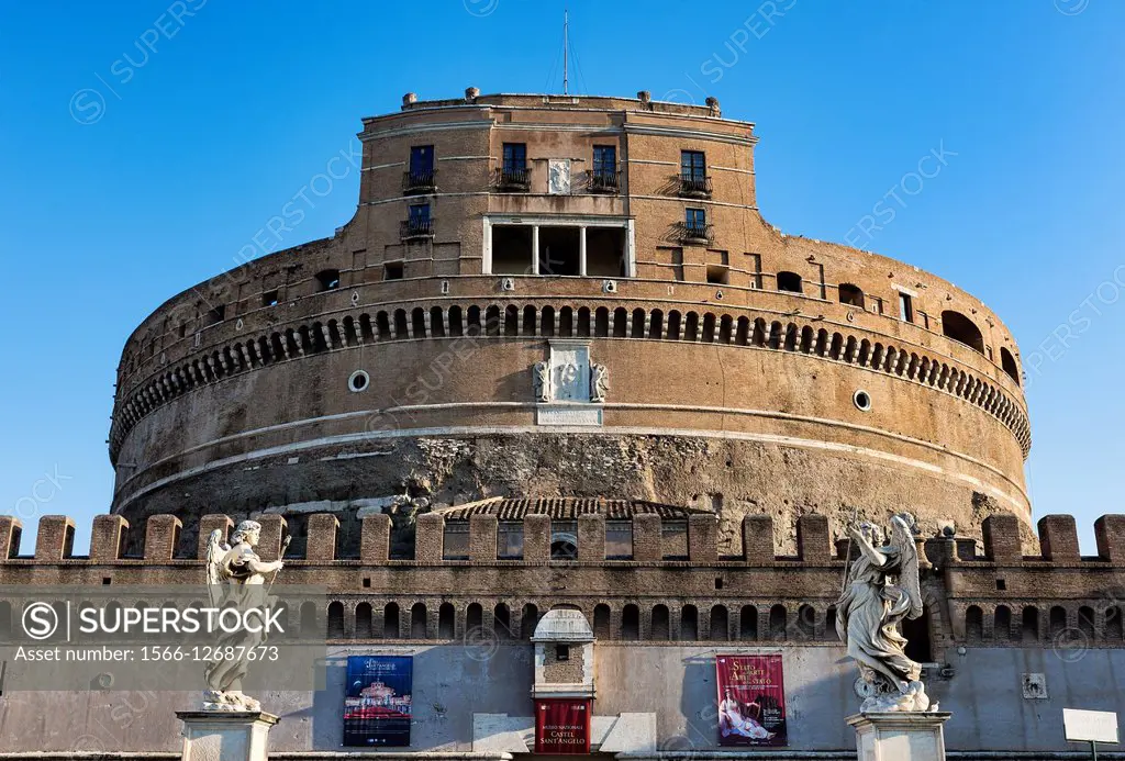 Castel Sant´ Angelo, Castle of the Holy Angel, Rome, Italy.
