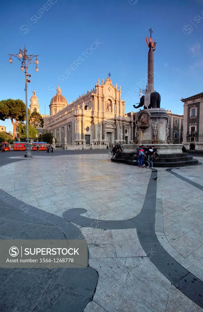 Saint Agatha Cathedral at Piazza Duomo, Catania, Italy