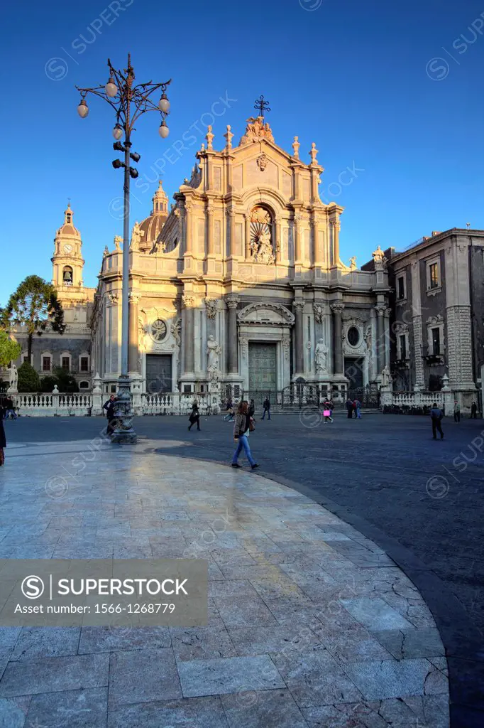 Saint Agatha Cathedral at Piazza Duomo, Catania, Italy