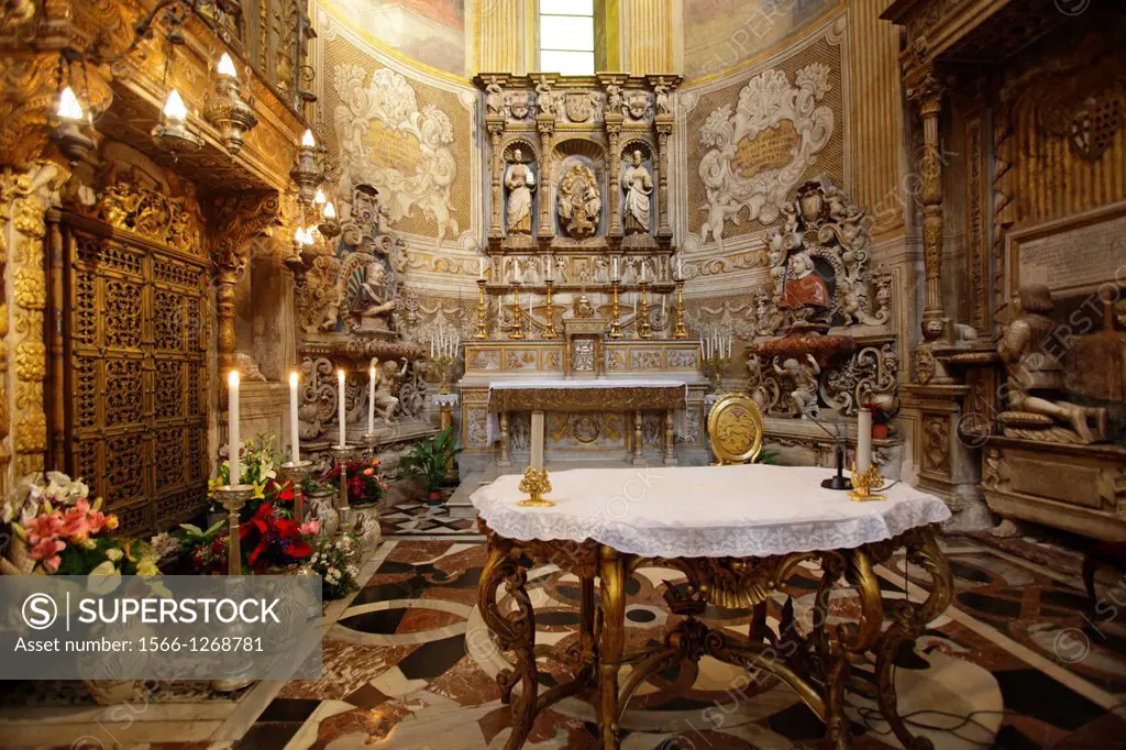 Chapel of Saint Agatha in the Cathedral of Catania, Sicily, Italy