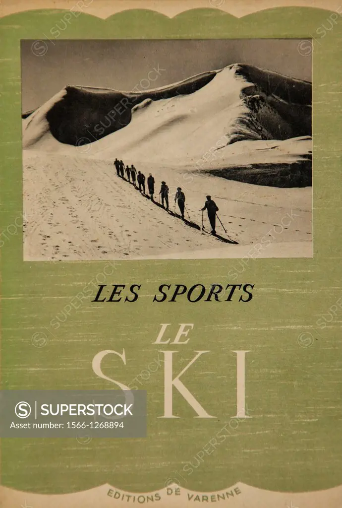 Les Sports, Le Ski, French instruction book,
