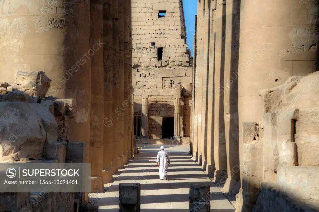 Luxor Temple, Thebes, Egypt, Africa.