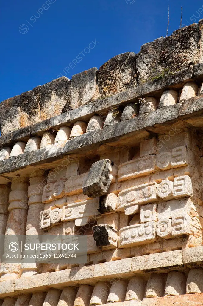 Chac Mask (Rain God), The Palace, Labna, Mayan Ruins, Yucatan, Mexico