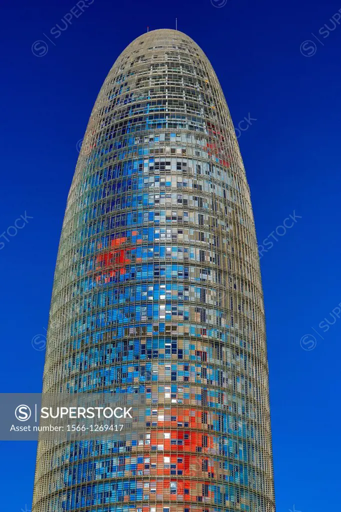 Spain , Catalunya Region , Barcelona City, Agbar Tower Bldg.