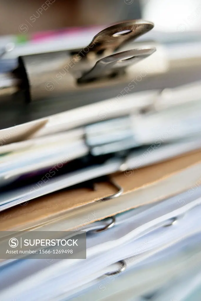 group of documents and papers filed