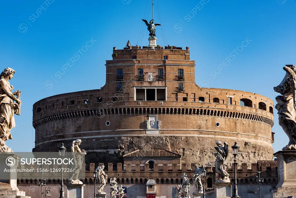 Castel Sant´ Angelo, Castle of the Holy Angel, Rome, Italy.