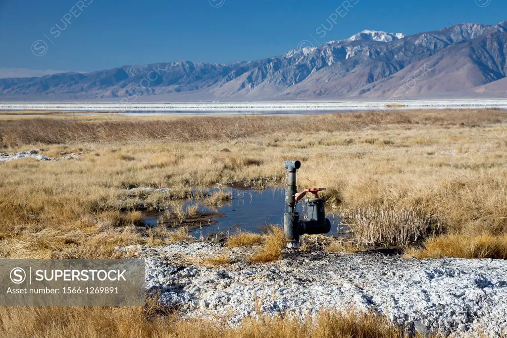 Keller, California - The Los Angeles Department of Water and Power is returning some water to Owens Lake, 100 years after it began diverting water fro...