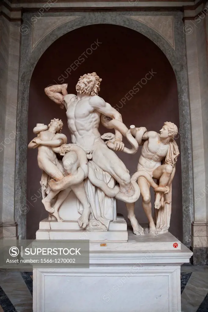 Laocoon sculpture in Vatican Museums, Rome, Italy