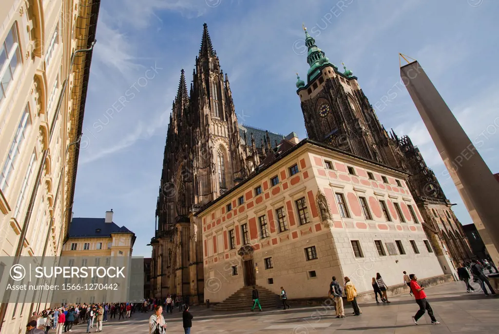 St  Vitus Cathedral, Prague Castle, Prague, Czech Republic, Europe.