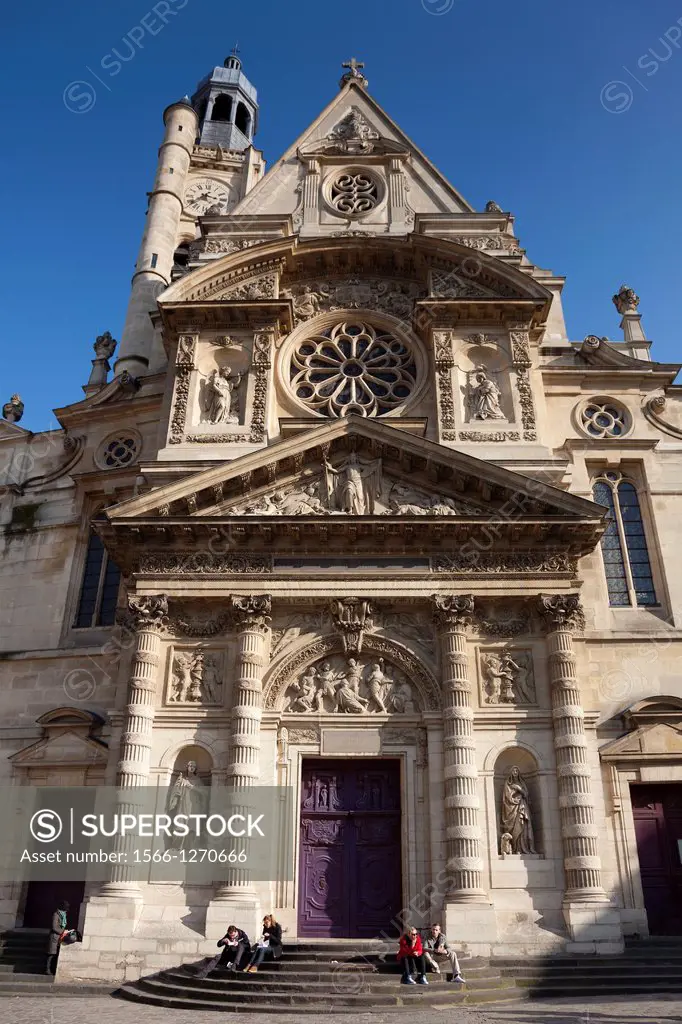 Church Saint Etienne du mont, Paris, Ile de France, France