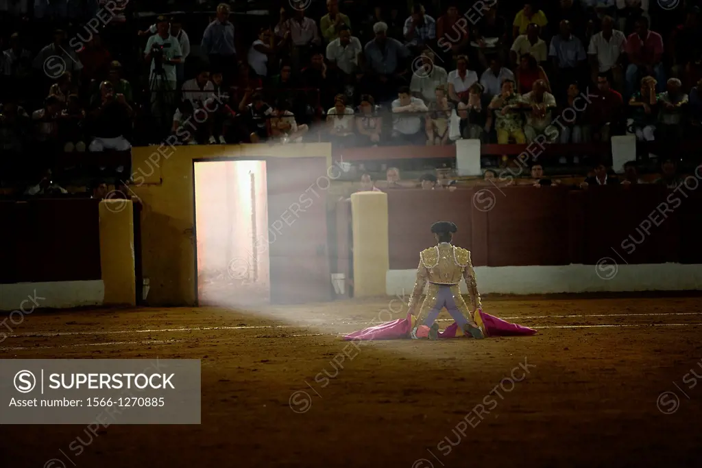 David Valiente waiting for you in portagayola the day of your alternative as a bullfighter, Andœjar, Spain