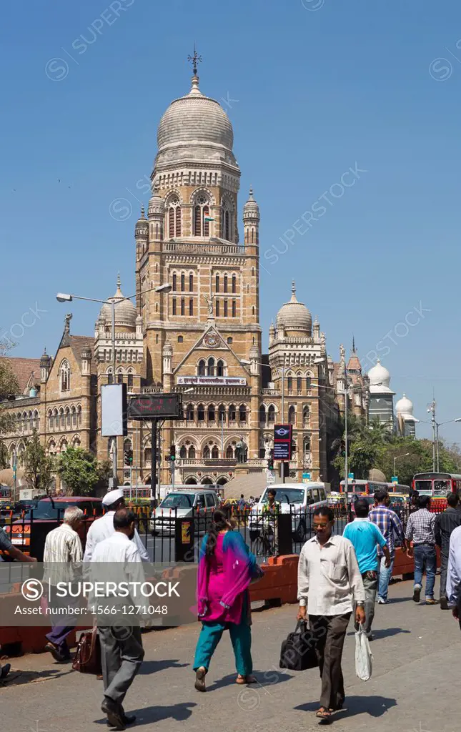 India , Maharastra State, Mumbay City, Dadabhai Naoroji Road , Municipal Corporation Bldg.