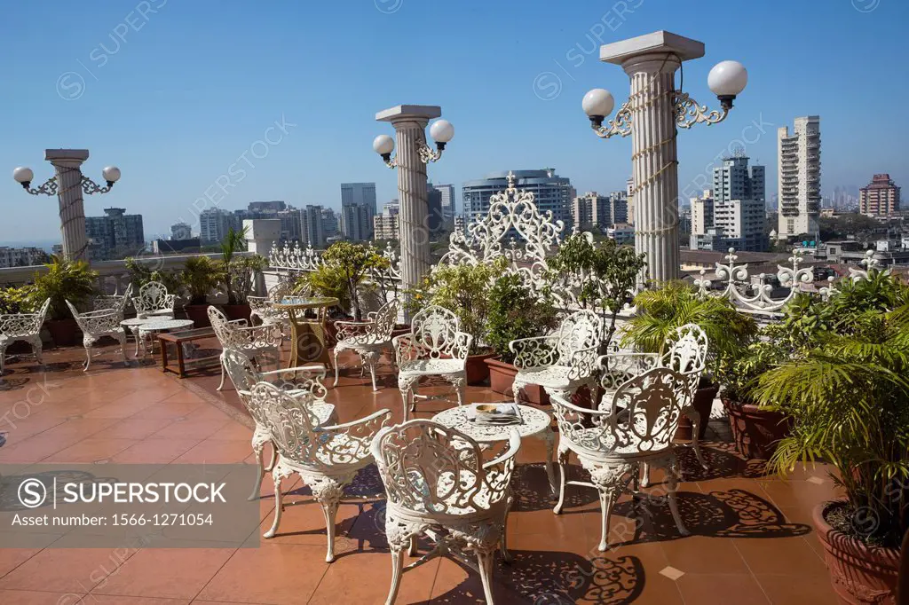 India , Maharastra State, Mumbay City, Down town Mumbai, Colaba District, Hotel Terrace