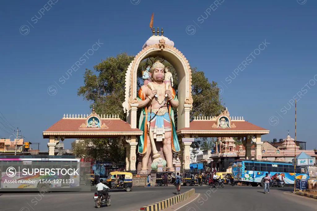 India , Karnataka State, Tumkur City , Hanuman Gate