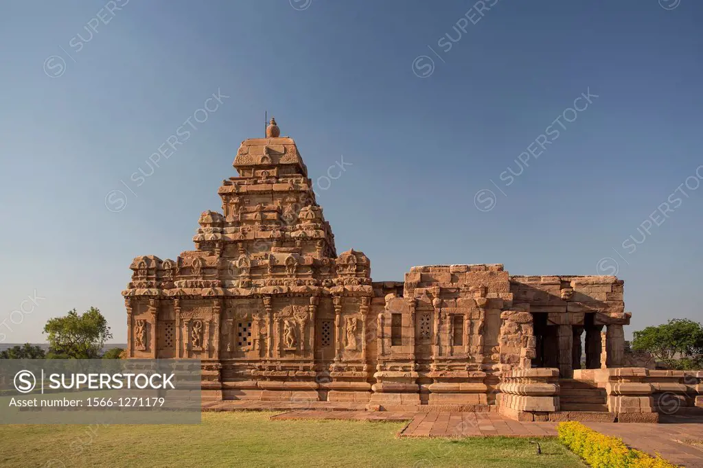 India , Karnataka State, Badami , Pattadakal City , (W.H.) , Virupaksha Temple