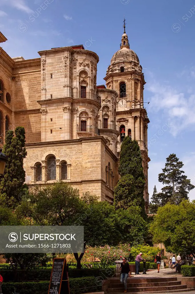 Cathedral Church, Malaga, Andalusia, Spain.