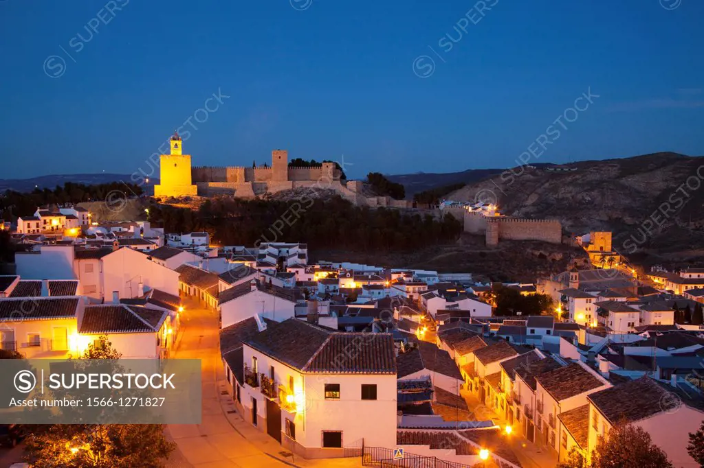 Castle and Alcazaba Fortress Antequera, Malaga, Andalusia, Spain
