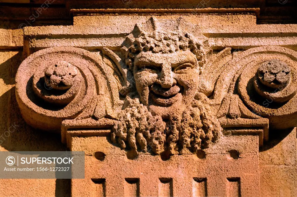 One of the 3.000 famed ´mascaron´ at Bordeaux. In architecture, a mascaron ornament is a face, usually human, sometimes frightening or chimeric whose ...