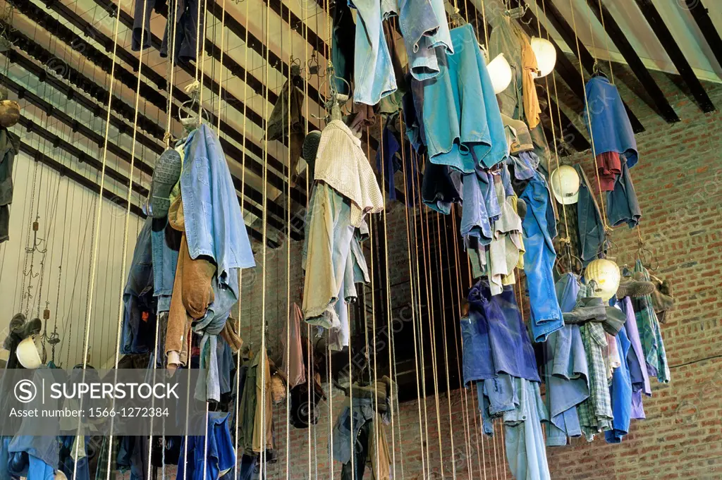 miners changing-room nicknamed hanging room, Mining History Centre of Lewarde, Nord department, Nord-Pas-de-Calais region, France, Europe