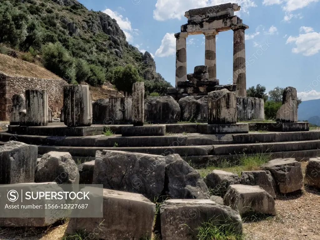 Tholos. Delphi. Greece.