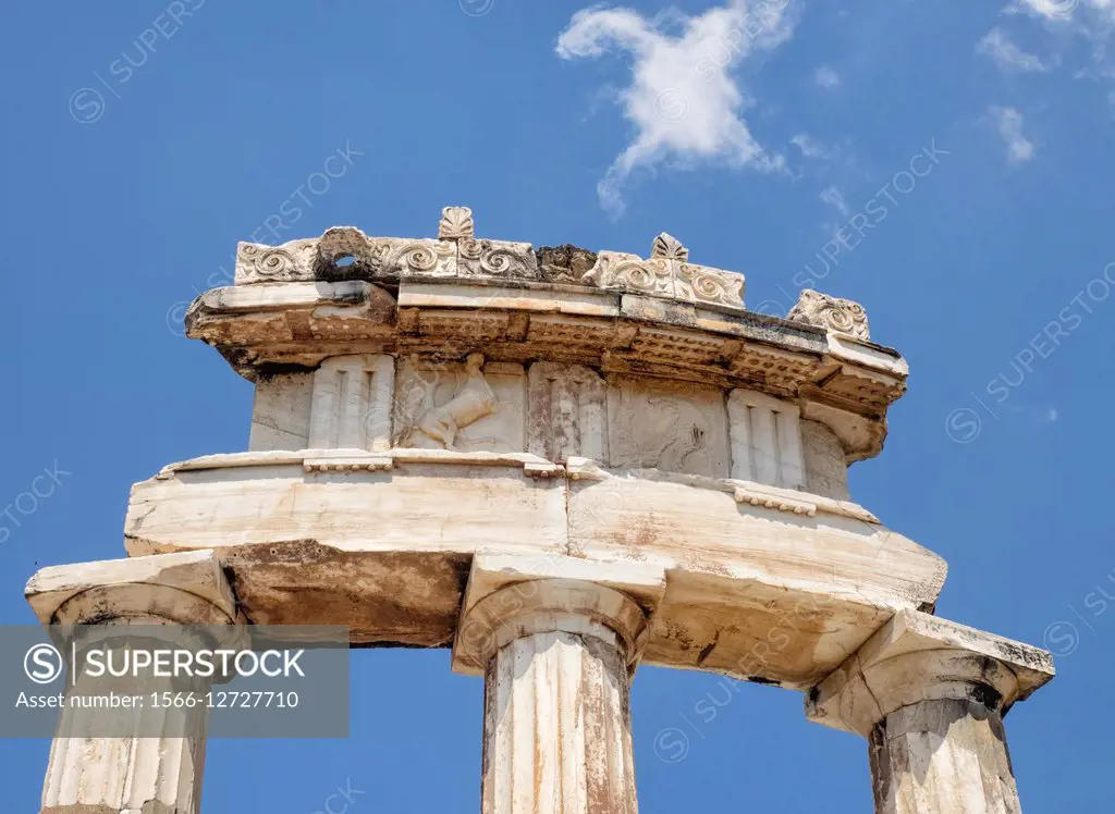 Delphi. Tholos. Greece.
