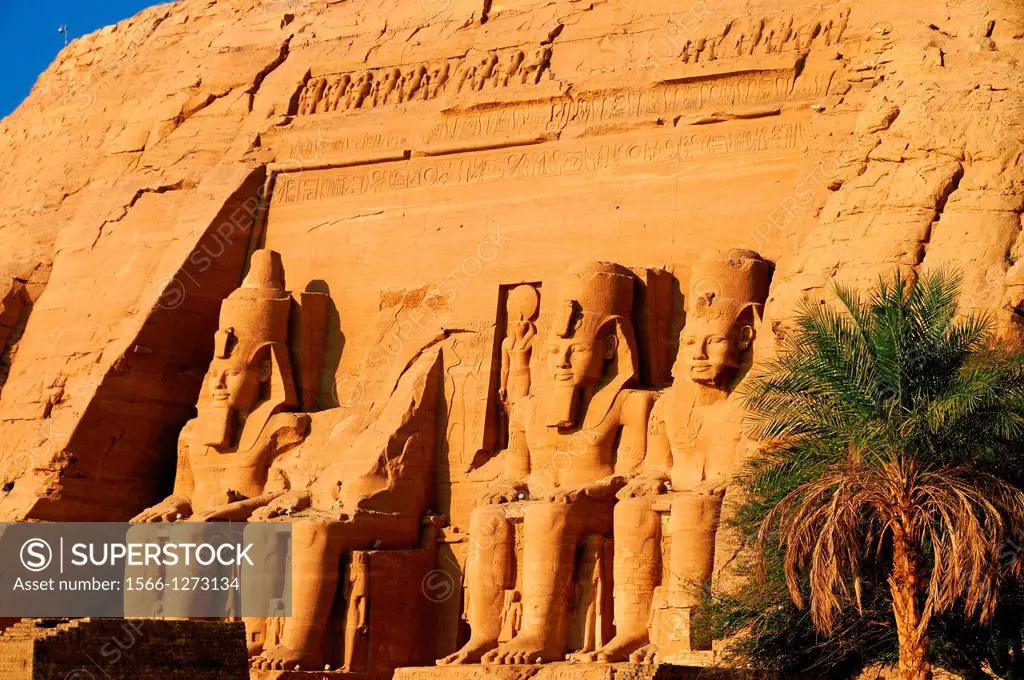 Egypt-The Great Temple. The Abu Simbel temples temples in Abu Simbel (  in Arabic) in Nubia, southern Egypt. They are situated on the western b...
