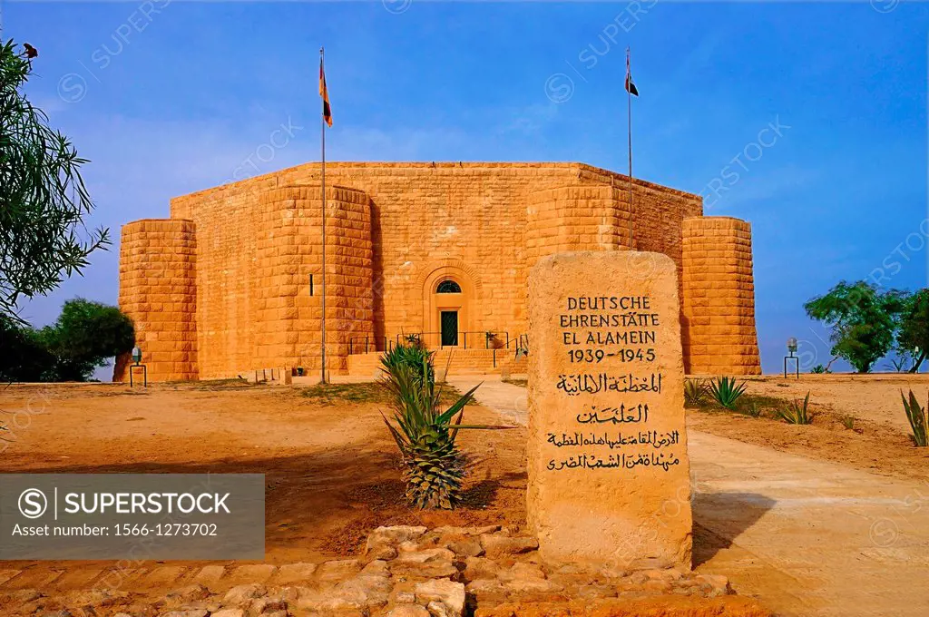 German World War II Memorial, El Alamein, Egypt. Two important World War II battles were fought in the area.  At the First Battle of El Alamein (1 - 2...