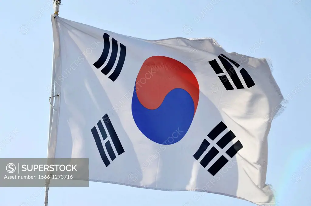 SEOUL SOUTH KOREA South Korea flag.
