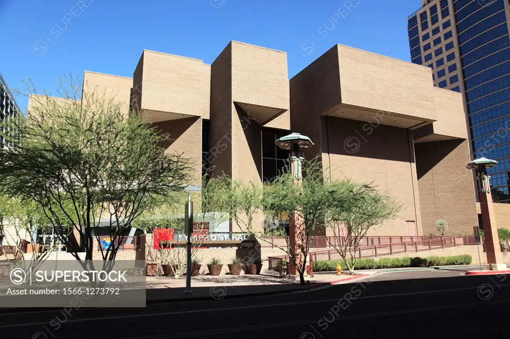 Phoenix Symphony Hall in Downtown Phoenix  Arizona  USA.